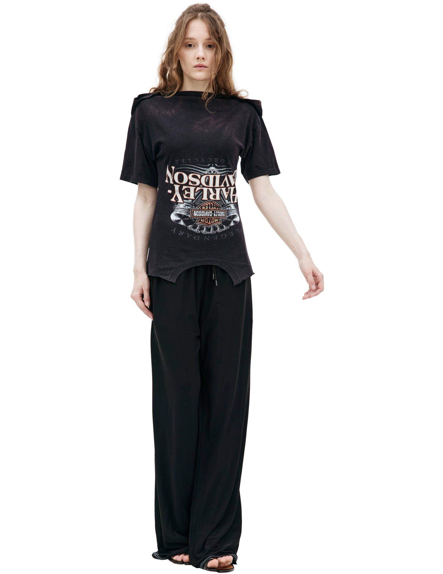 Prototypes CH Harley Davidson Upside Down Upcycled T-Shirt