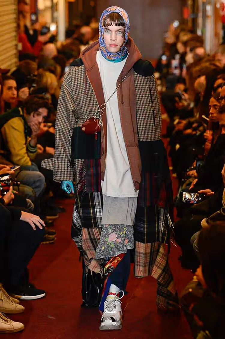 Vetements AW18 Metal Scarf Wrap Skirt