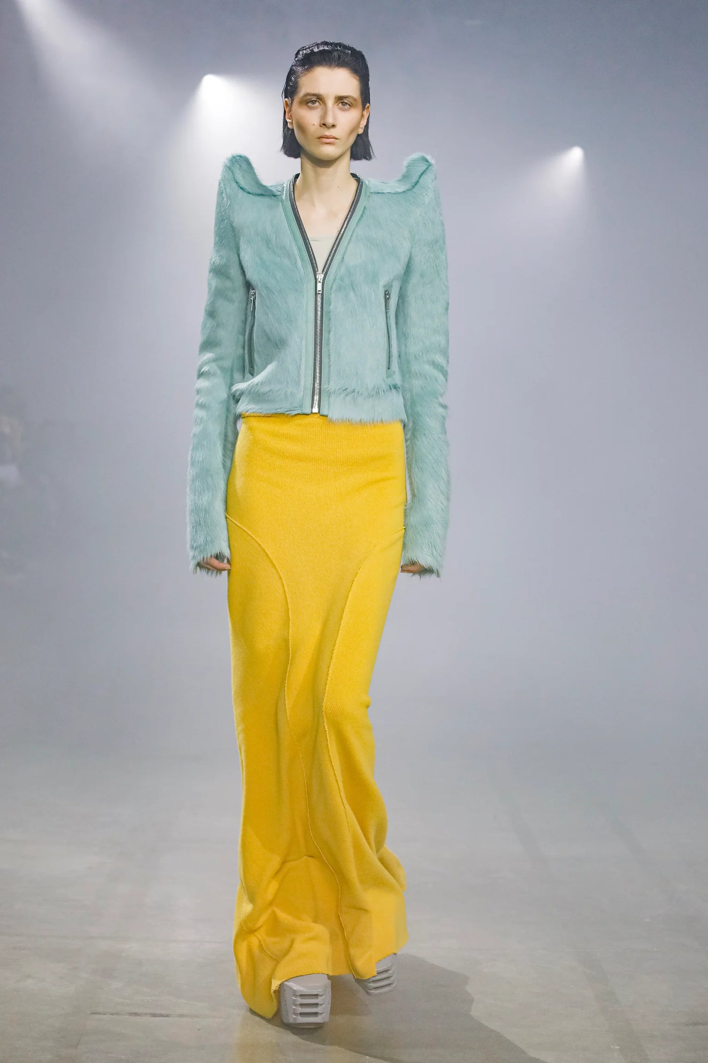 Rick Owens Runway Sample FW22 Strobe Klaus Tec Pony Hair Jacket