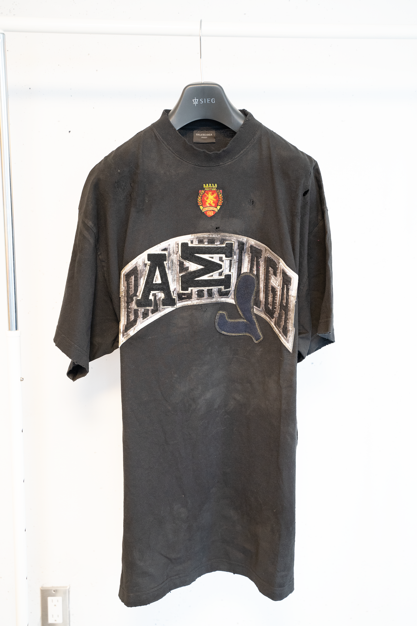 Balenciaga Skater T-Shirt with Sample Distressing