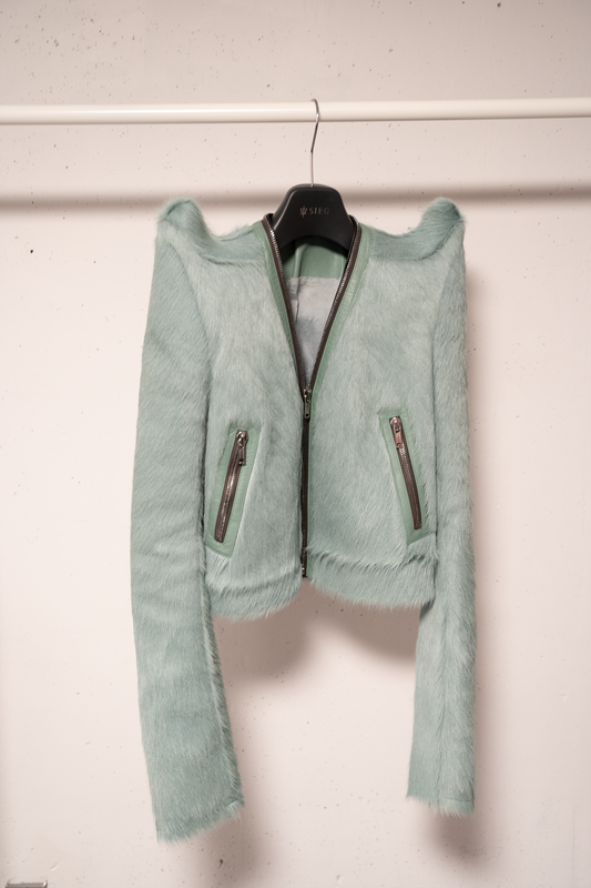 Rick Owens Runway Sample FW22 Strobe Klaus Tec Pony Hair Jacket