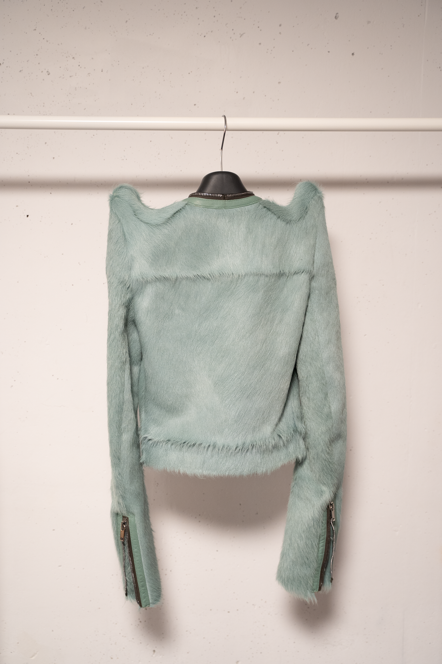 Rick Owens Runway Sample FW22 Strobe Klaus Tec Pony Hair Jacket