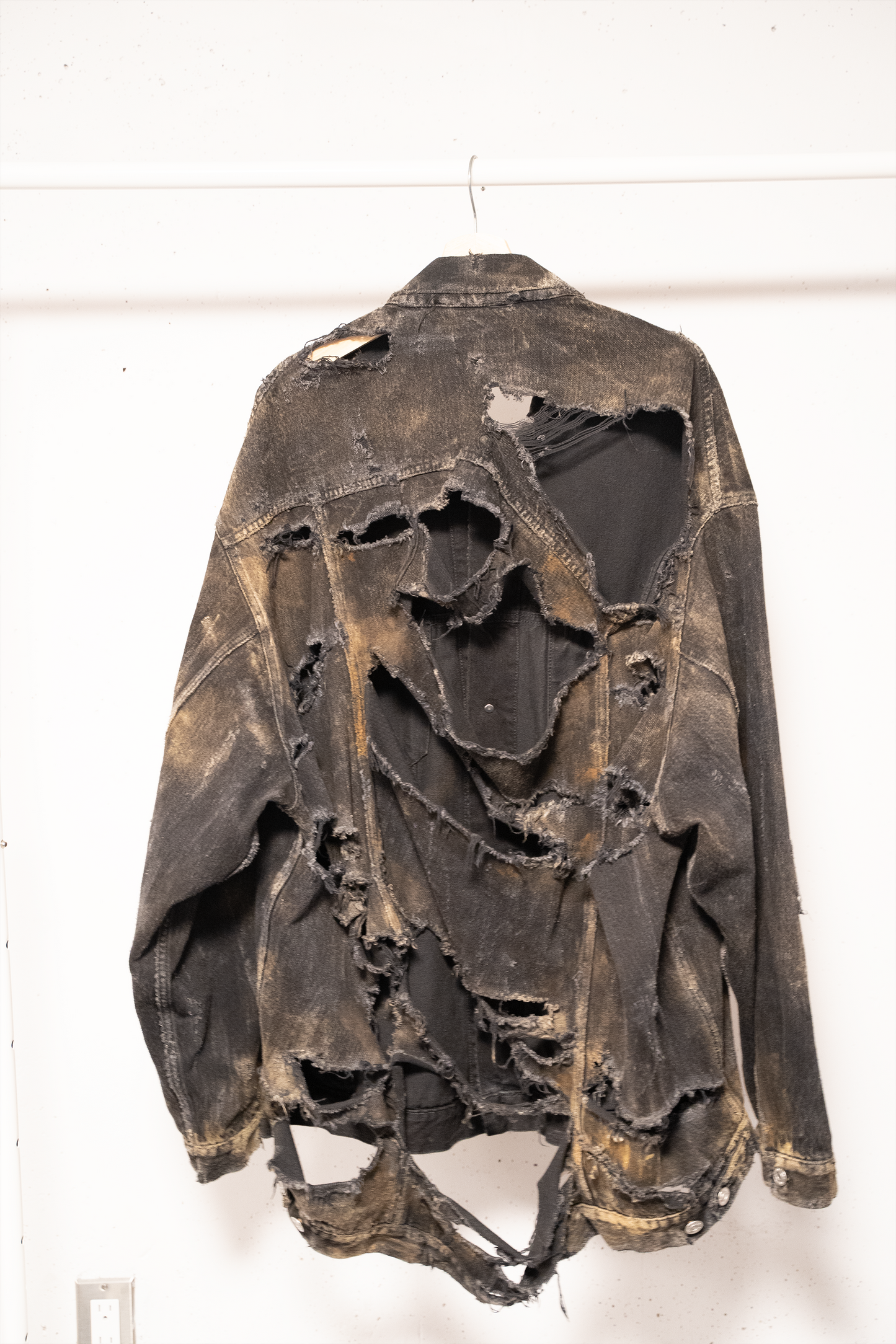 Balenciaga SS23 Mudshow Runway Sample Super Destroyed Denim Jacket