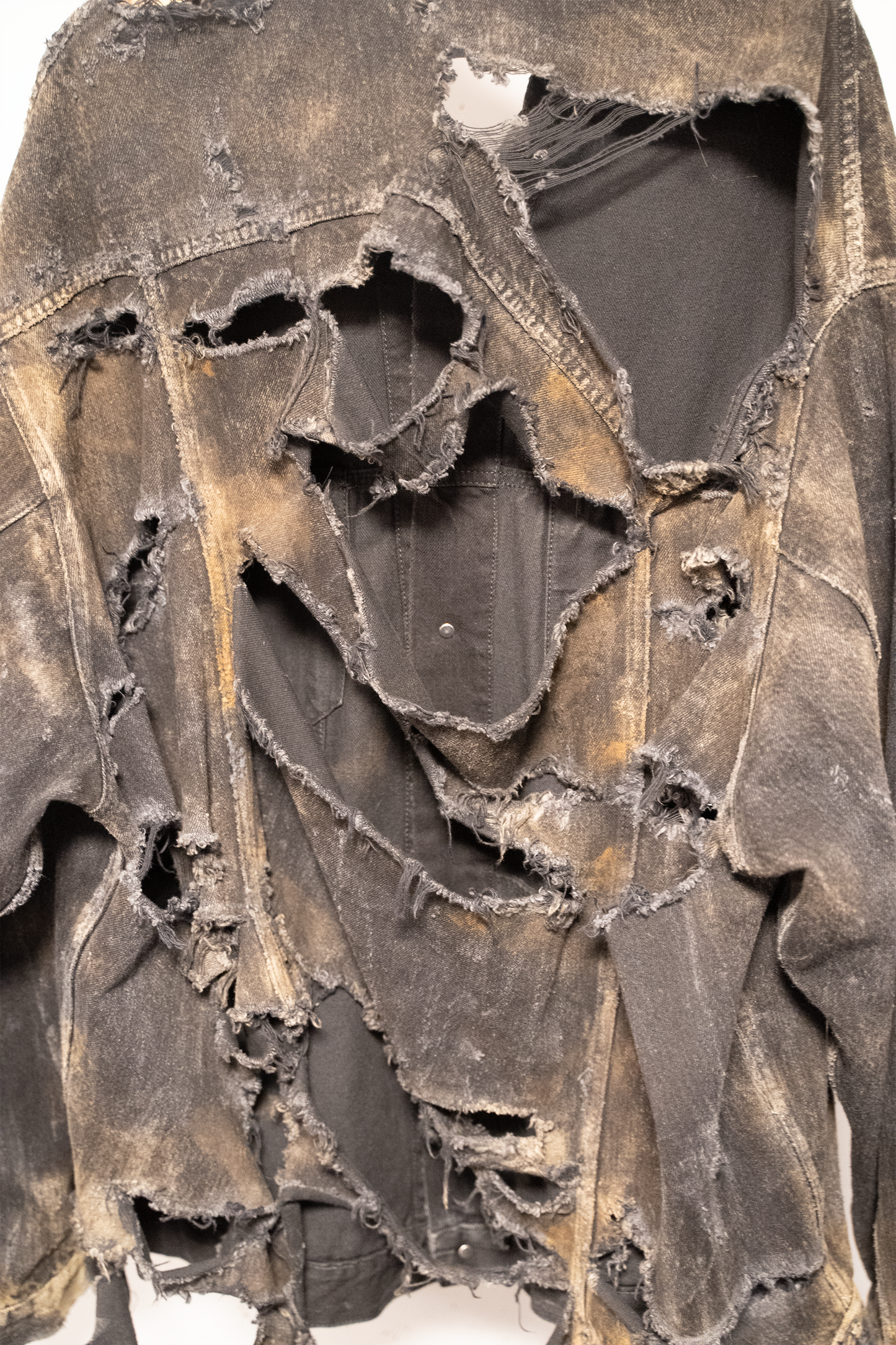 Balenciaga SS23 Mudshow Runway Sample Super Destroyed Denim Jacket
