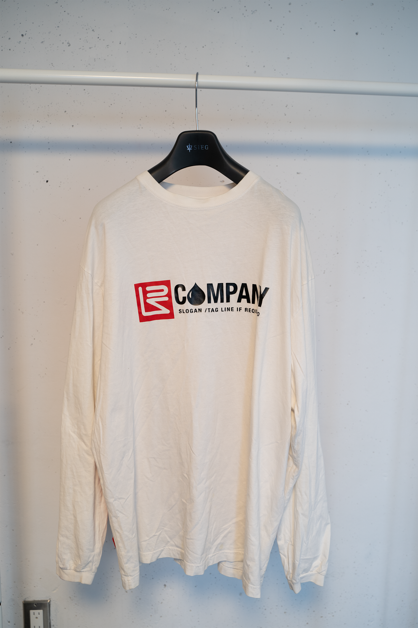 Vetements SS18 Cut Up Company Slogan Long Sleeve Shirt