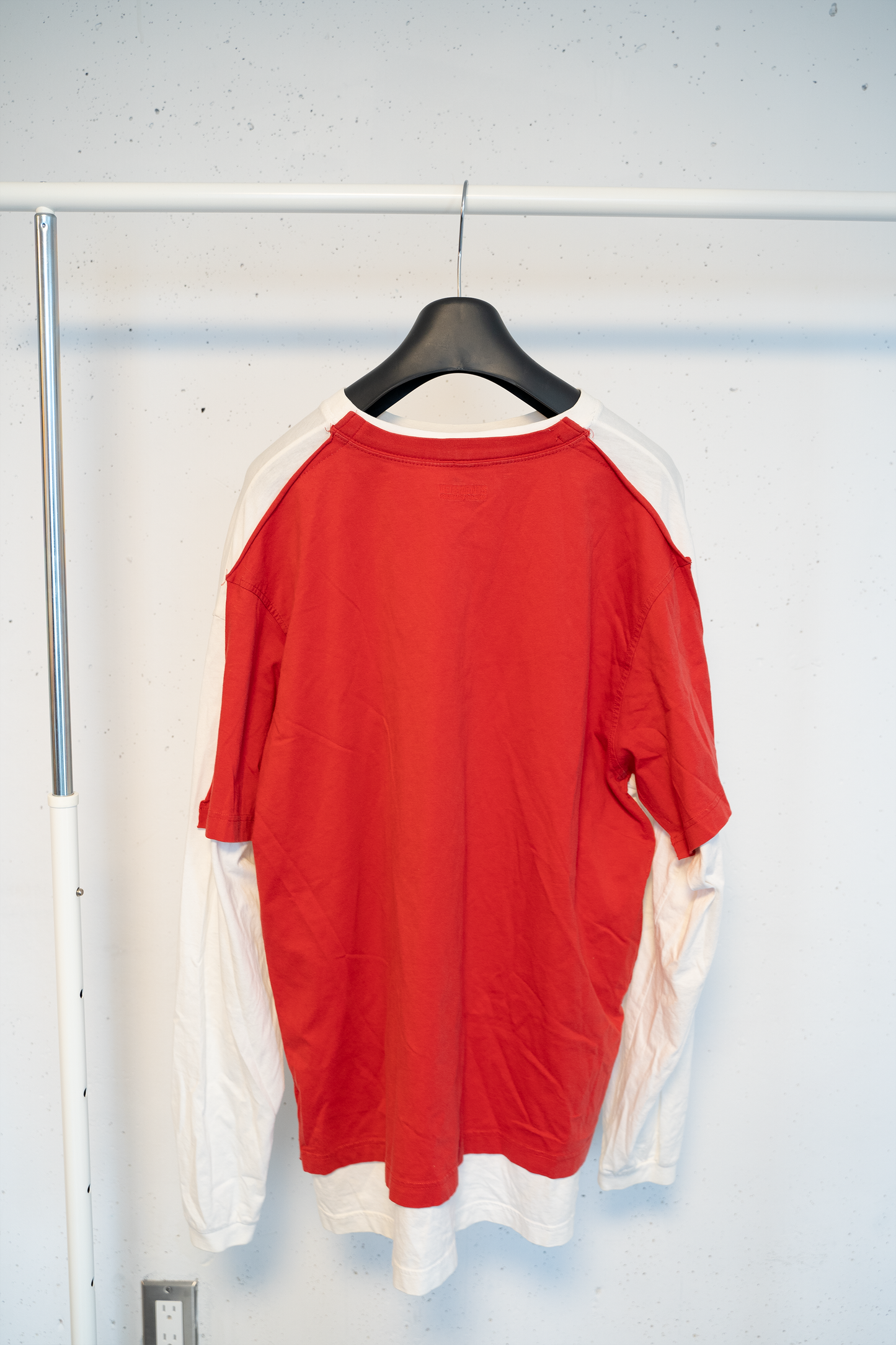 Vetements SS18 Cut Up Company Slogan Long Sleeve Shirt