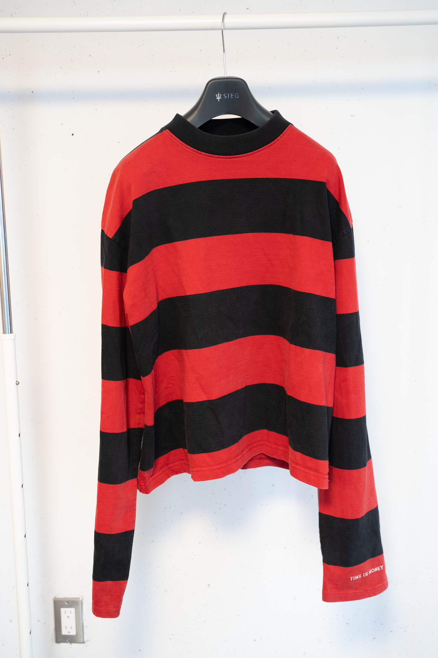 Vetements AW16 Time Is Money slogan Long Sleeve Shirt