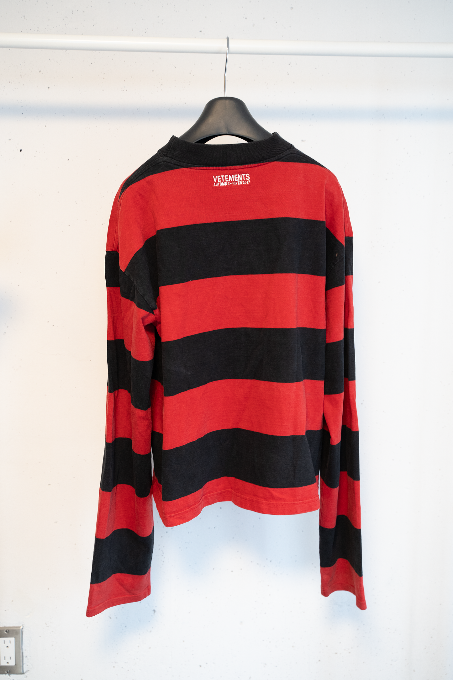 Vetements AW16 Time Is Money slogan Long Sleeve Shirt